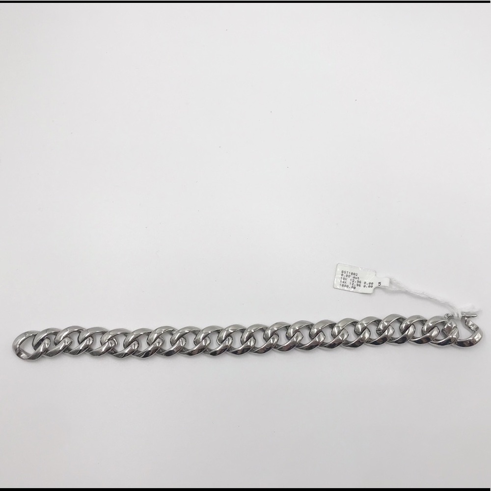 NWT Men’s Silver Stainless Steel Chain Bracelet